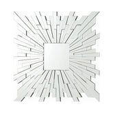 Coaster Brantley Square Sunburst Wall Mirror Silver Model 901785